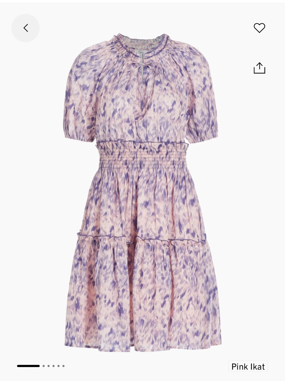 Rails Fiorella Cotton Ikat-Inspired Mini Dress